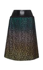 Olivier Theyskens Tazya Straight Silk-blend Skirt