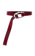 Carolina Herrera Double Loop Leather Belt