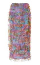Markarian Ruffled Tulle Midi Skirt
