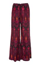 Figue Saanchi Ikat Tassel-detailed Silk Straight-leg Pants