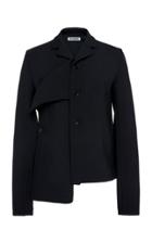 Jil Sander Gentry Asymmetric Twill Jacket