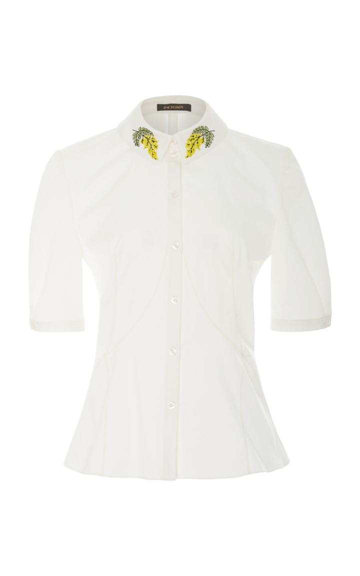 Zac Posen Mimosa Embroidered Top