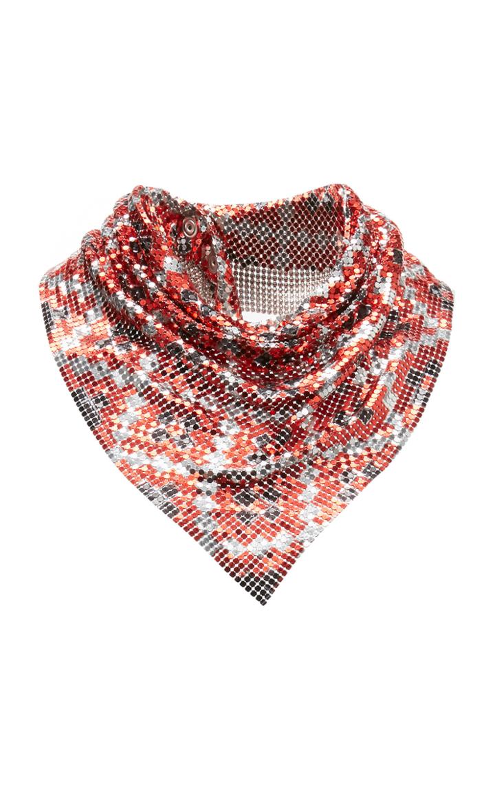 Paco Rabanne Printed Chainmail Scarf