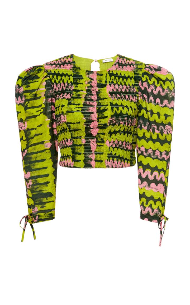Moda Operandi Rhode Rita Mutton Sleeve Cotton Top Size: Xs