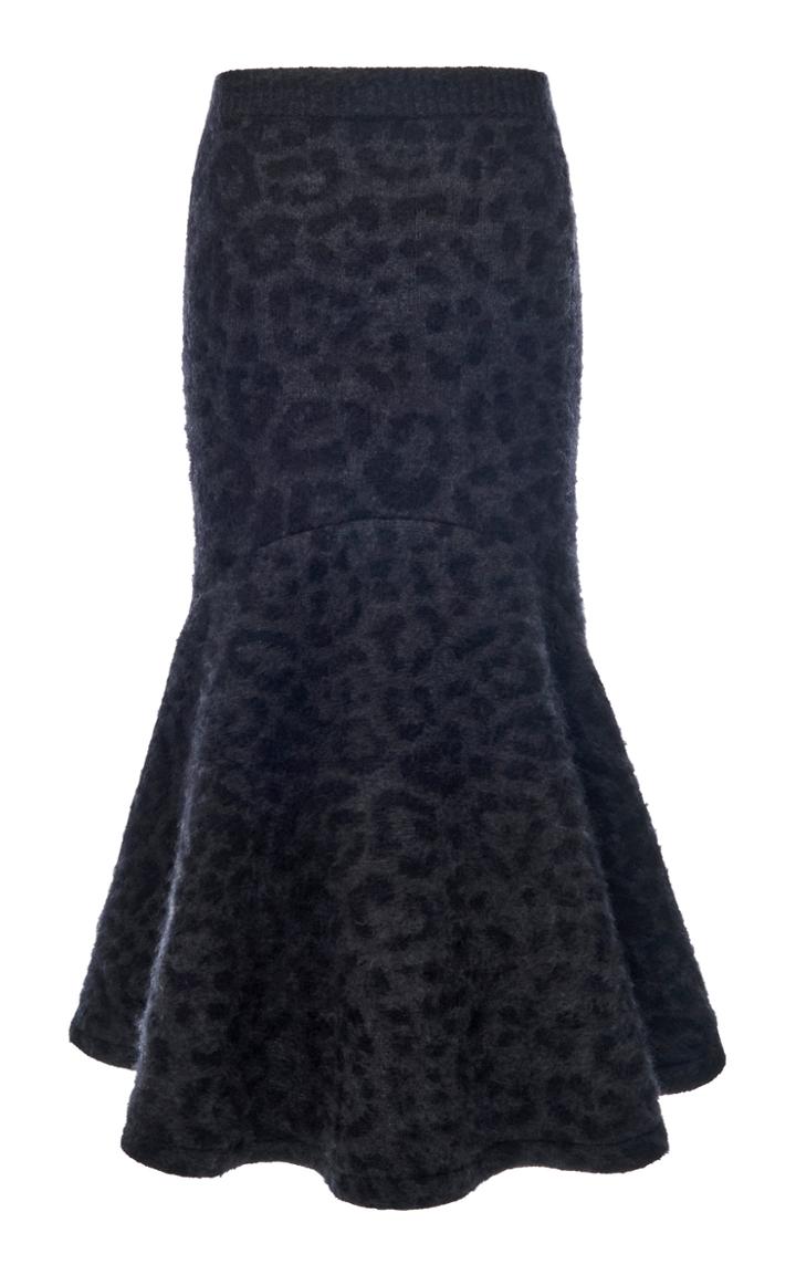 Moda Operandi Valentino Animal Print Mohair-blend Skirt