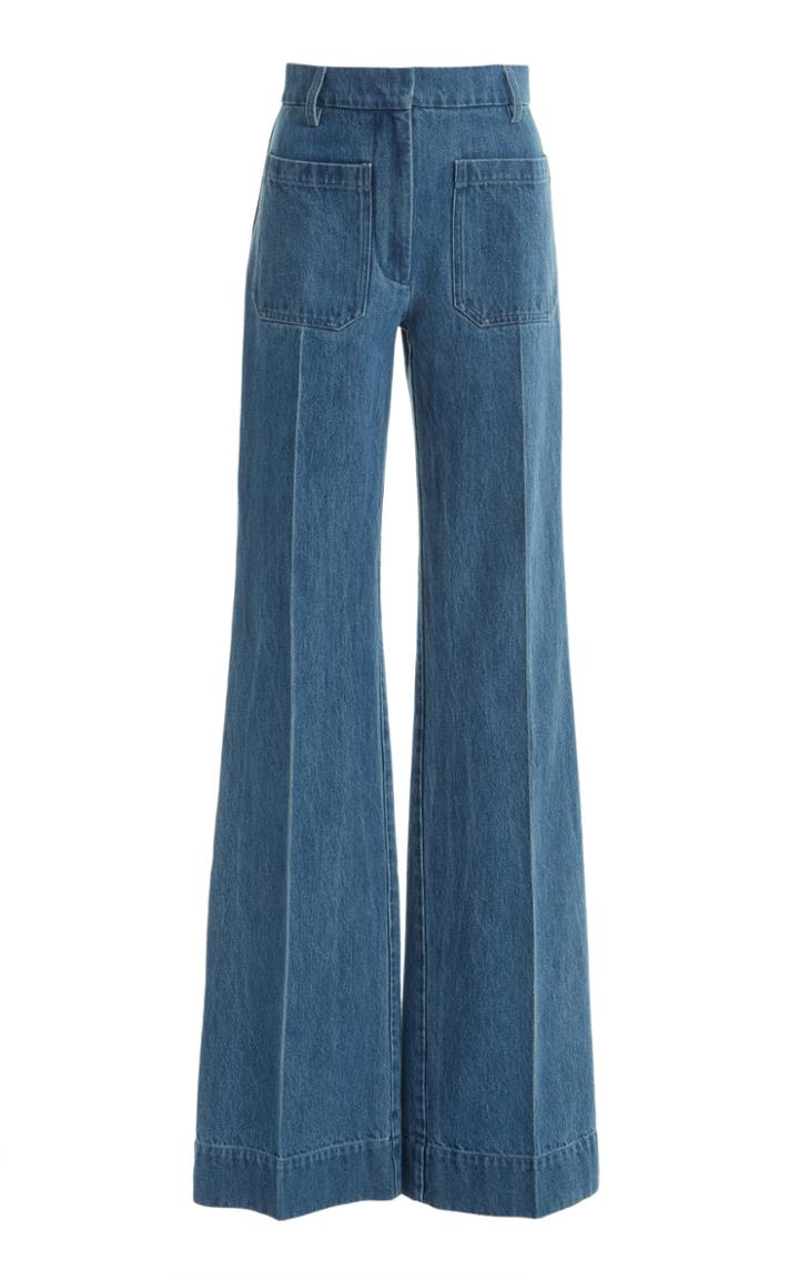 Moda Operandi Victoria Beckham Rigid High-rise Flared-leg Jeans