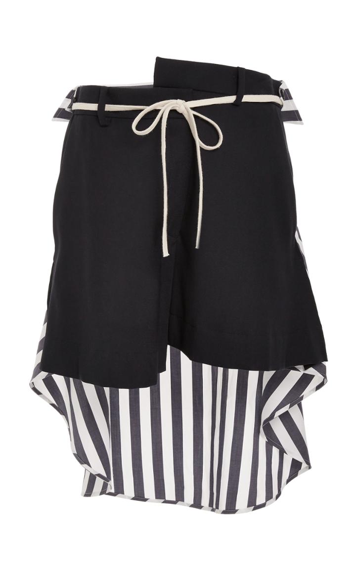 Monse Striped Shirt Back Skirt
