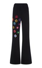 Tuinch Crochet Patch Knit Trousers