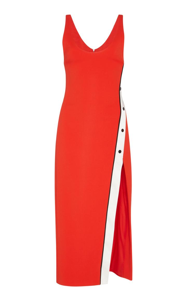 David Koma Snaps Slit Tank Dress