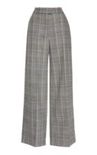 Martin Grant Checked Wool-blend Wide-leg Pants