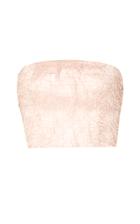 Bambah Pink Plumas Crop Top