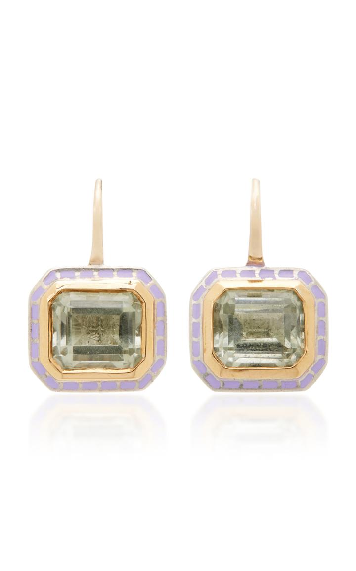 Alice Cicolini 22k Gold, Sterling Silver And Amethyst Earrings