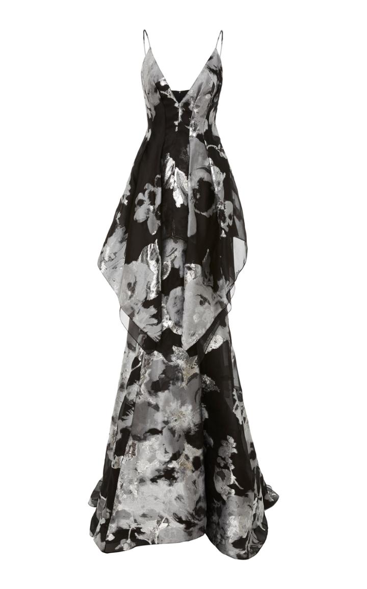 Pamella Roland Black & Silver Gown