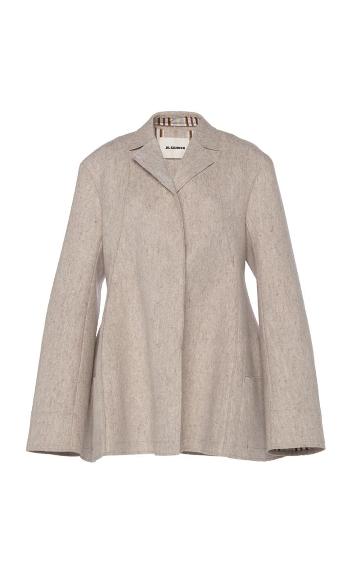 Jil Sander Wool-blend Collared Coat