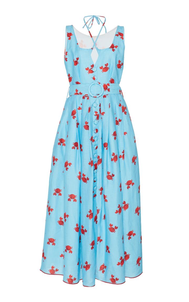Gl Hrgel Square Neck Belted Dress
