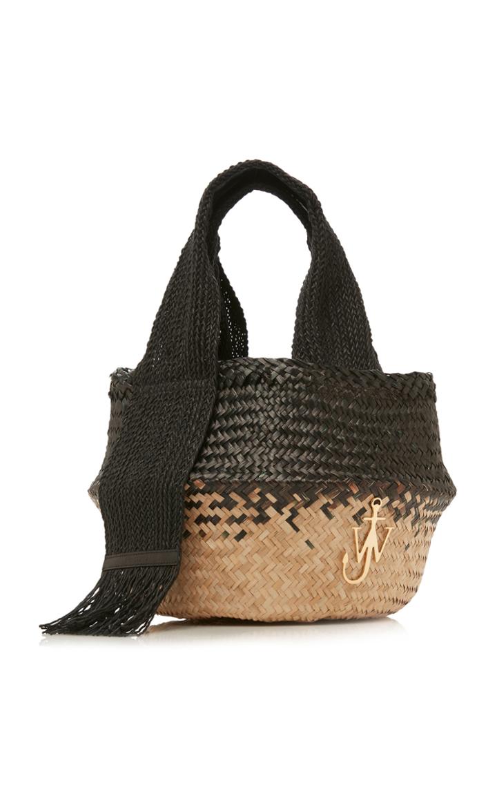 Jw Anderson Basket Two-tone Seagrass Tote