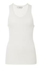 Tibi Fitted Ribbed Tank