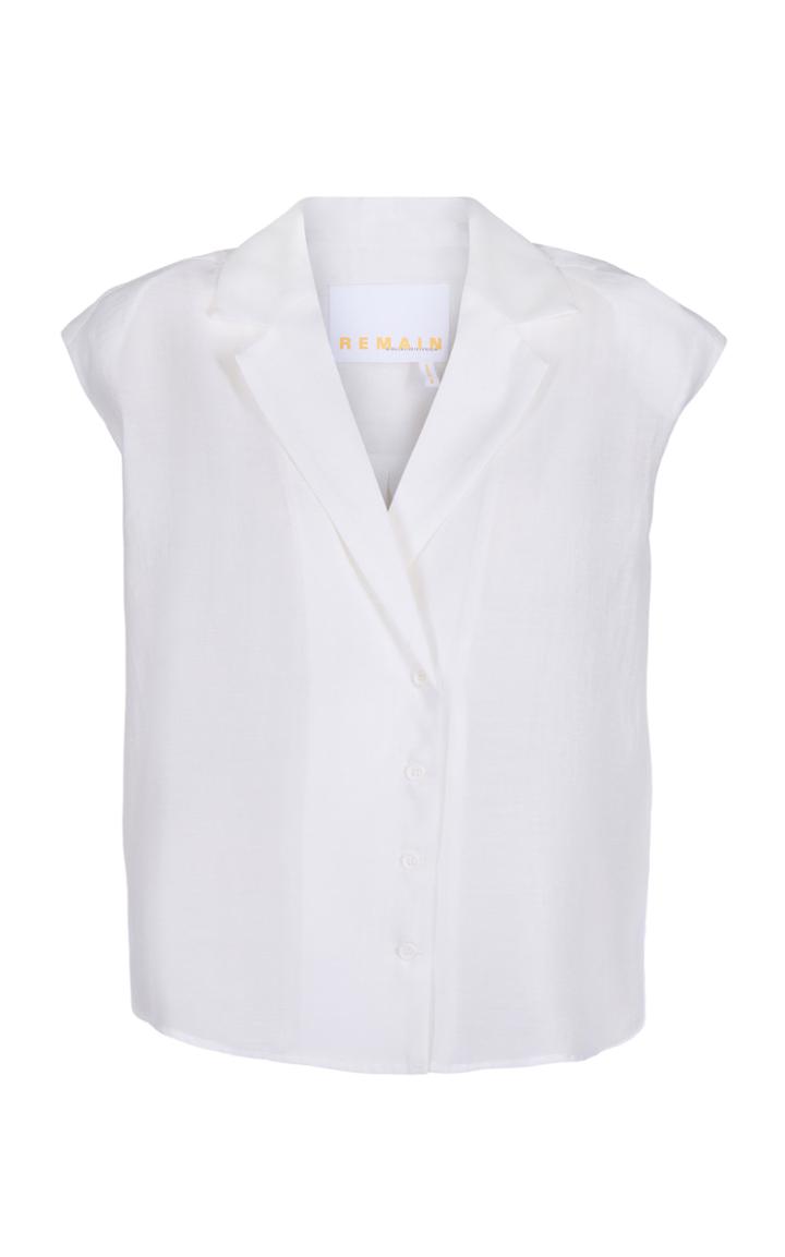 Remain West Sleeveless Linen Shirt