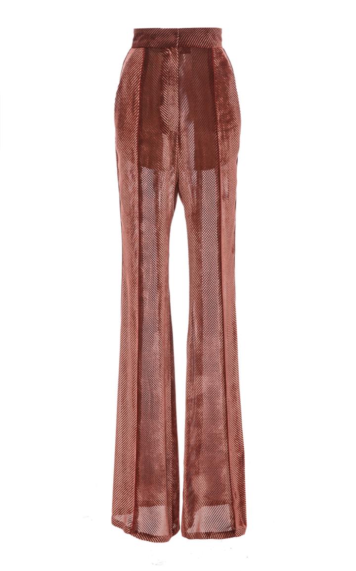 J. Mendel Textured Velvet Pant