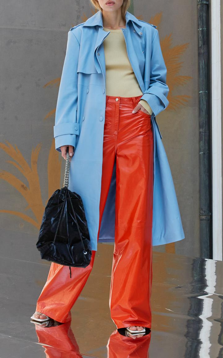 Moda Operandi Remain Ariane Leather Wide-leg Trousers