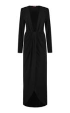 Gauge81 Krasnodar Draped Crepe Maxi Dress