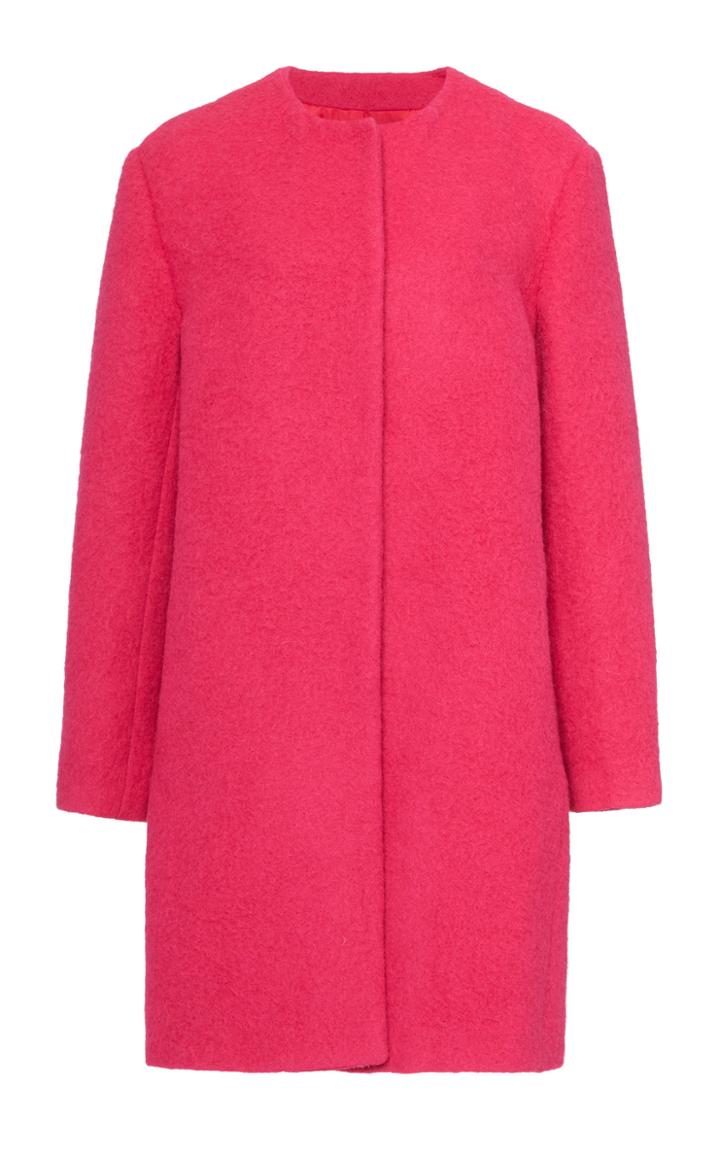 Mansur Gavriel Collarless Alpaca Coat