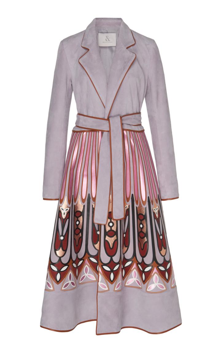 Ralph & Russo Intarsia Nappa Coat