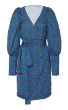 Rhode Frankie Floral-print Wrap Mini Dress