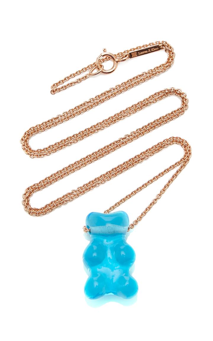 Moda Operandi Lauren X Khoo Gummy Bear 18k Rose Gold And Quartz Necklace