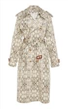 Les Reveries Printed Cotton Trench Coat