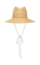 Lola Hats Marseille Leather-trimmed Straw Hat