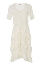 Loveshackfancy Bec Knee Length Ruffle Dress