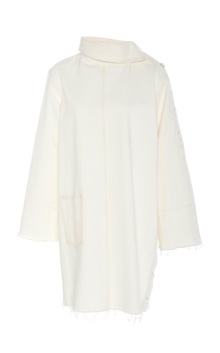 Monse Side Placket Cotton Denim Dress