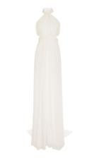 Brandon Maxwell Bridal M'o Exclusive: Chiffon Cross Back Gown