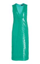 Moda Operandi Sally Lapointe Sequin Embellished Sleeveless Midi Dress Size: 2