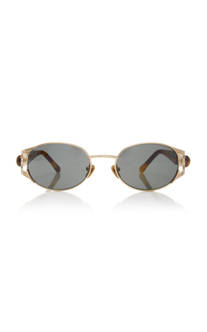 Poms Oro Oval Metal Sunglasses