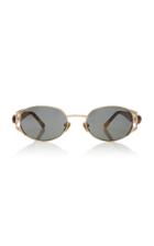 Poms Oro Oval Metal Sunglasses