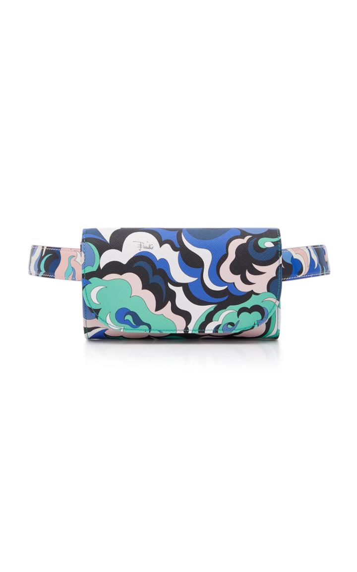 Emilio Pucci Printed Leather Belt Bag