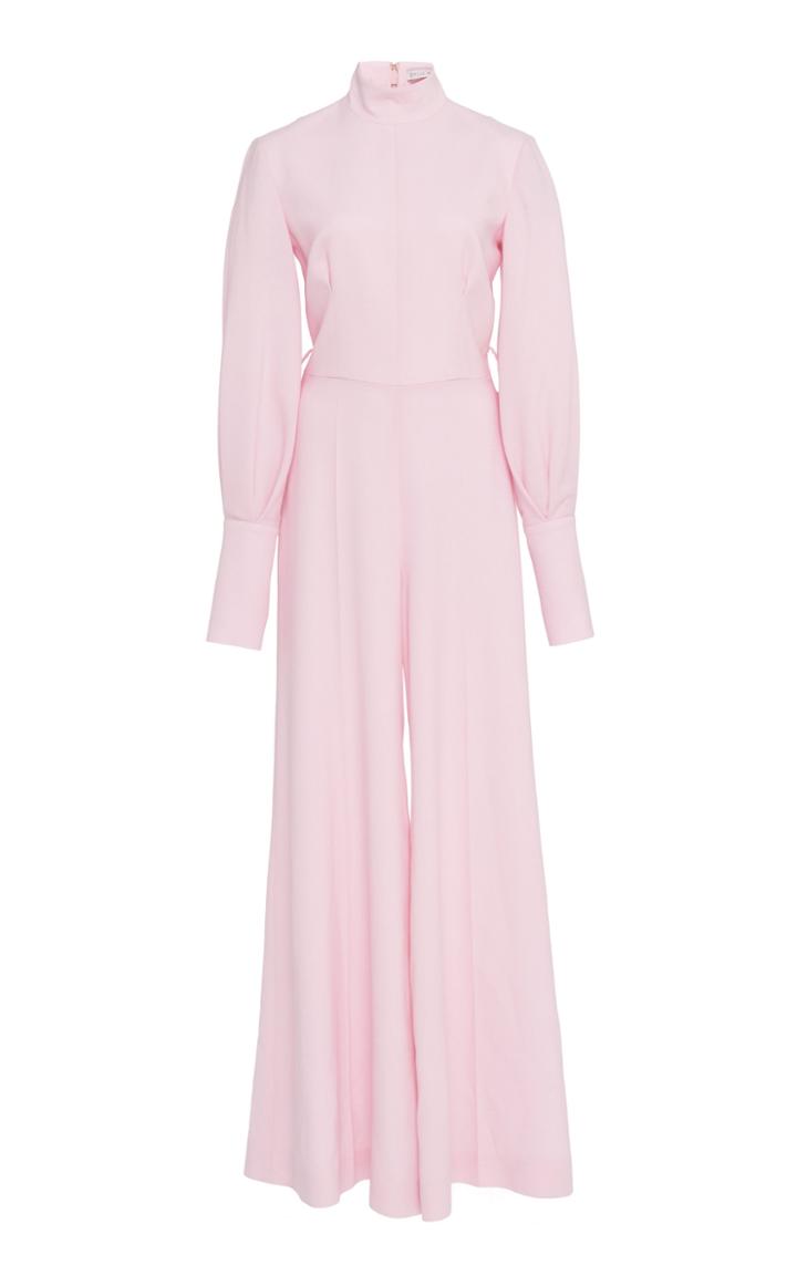 Emilia Wickstead Elvis Wool Crepe Wide-leg Jumpsuit