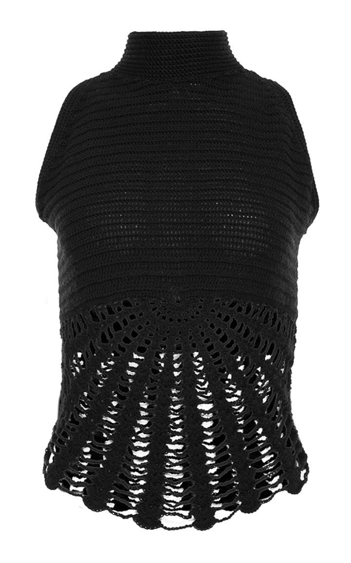 Situationist Eyelet Hem Wool Top