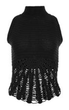 Situationist Eyelet Hem Wool Top