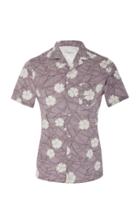 Officine Gnrale Dario Printed Cotton-jersey Button-up Shirt
