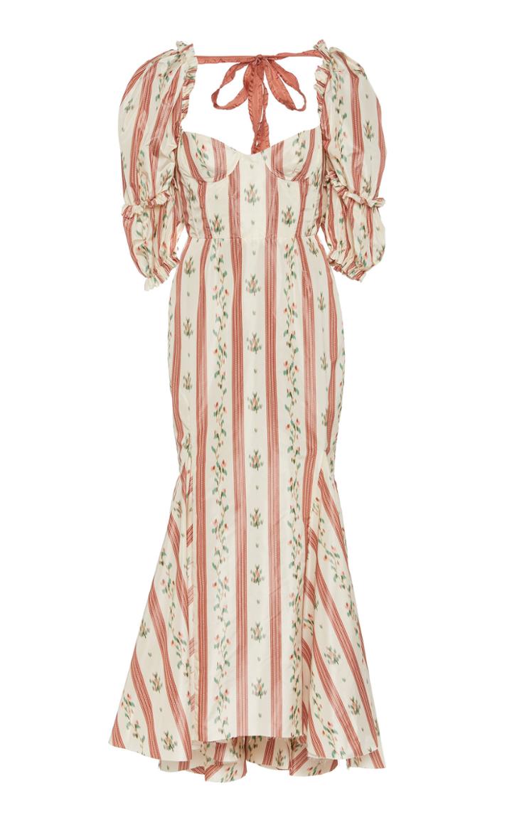 Brock Collection Olaya Floral Taffeta Dress