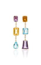 Brent Neale M'o Exclusive Large Deconstructed Rainbow Earrings