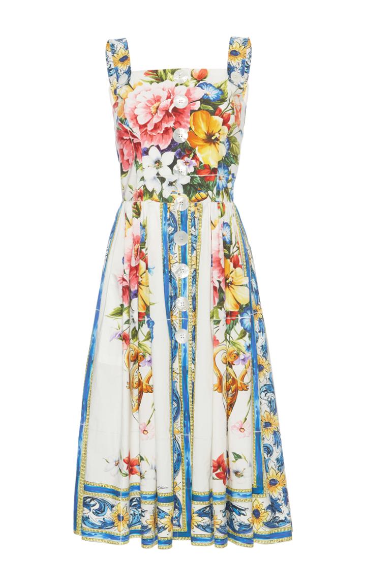 Dolce & Gabbana Printed Cotton Dress