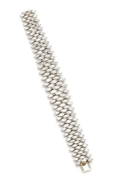 Moda Operandi Oscar Heyman Platinum Marquise Diamond Bracelet