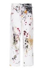 Off-white C/o Virgil Abloh Distressed Belted Mid-rise Straight-leg Jeans