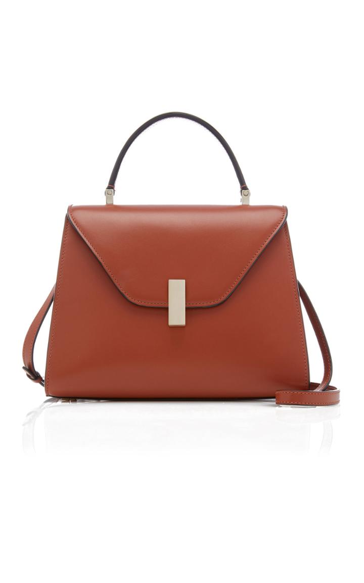 Valextra Iside Medium Leather Top Handle Bag