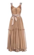 Maria Lucia Hohan Lizeth Metallic Mousseline Dress