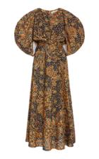 Moda Operandi Mara Hoffman Fran Puffed-sleeve Cotton Dress